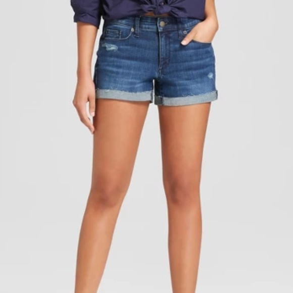 universal thread mid rise midi shorts